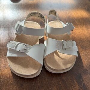 Wonder Nation White Kids Sandals with Buckle